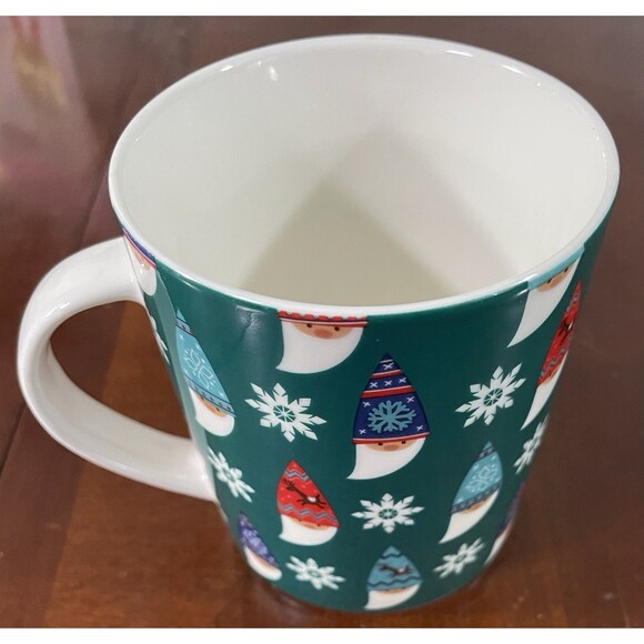 Pfatzgraff Mug Winter Gnomes 16oz Coffee Tea Cocoa Cup Snowflakes Colorful - Picture 2 of 4